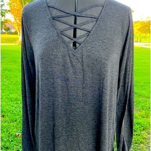 Bobbie Brooks Dark Gray Tunic